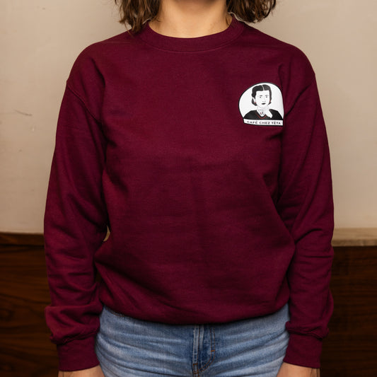 Long Sleeve Cotton Graphic Crewneck