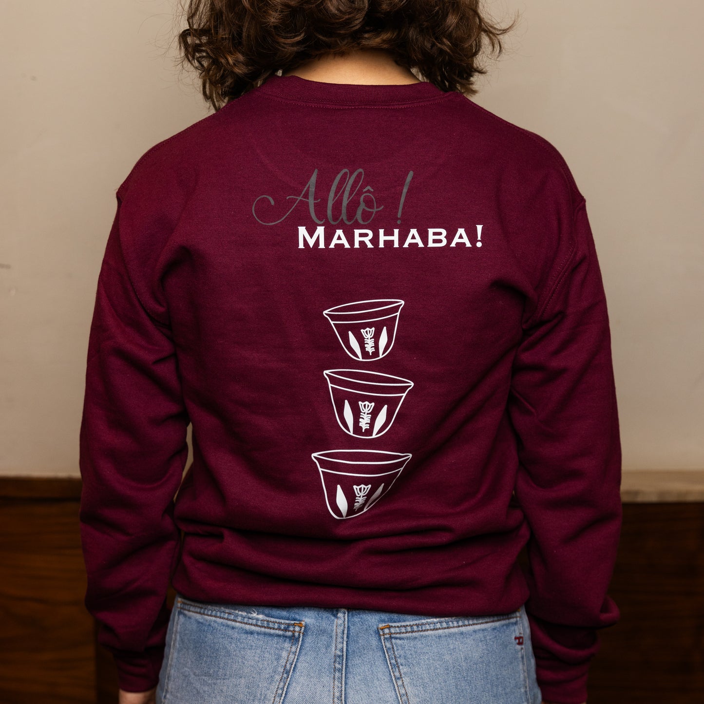 Long Sleeve Cotton Graphic Crewneck