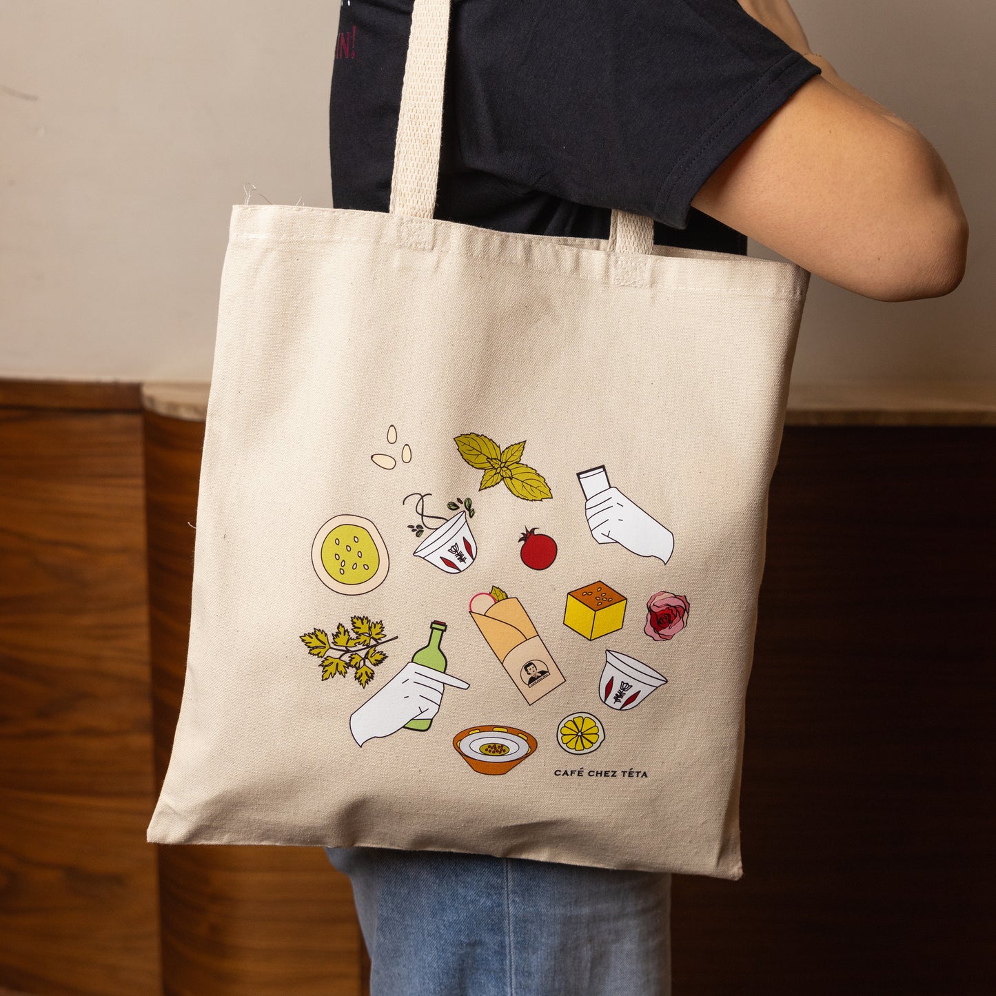 Café Chez Téta Sac fourre-tout graphique