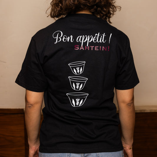 Bon Appetit Sahtein Short Sleeve T-Shirt in Black