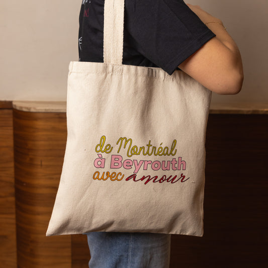 De Montréal à Beyrouth avec amour Tote Bag